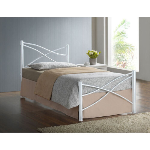 Comfy Living (White) Iyla Metal Bed Frame