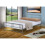 Comfy Living (3ft Single, Silver) Luna Metal Bed Frame with Tanya Mattress 1