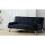 Comfy Living (Black) Naples Crushed Velvet Sofa Bed 1