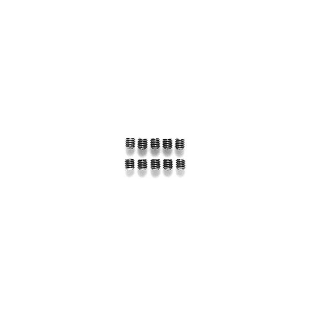 Tamiya 50576 3mm Grub Screw (10 Pcs.) (Pinion Screw/TT01/TT02/M05/M06),