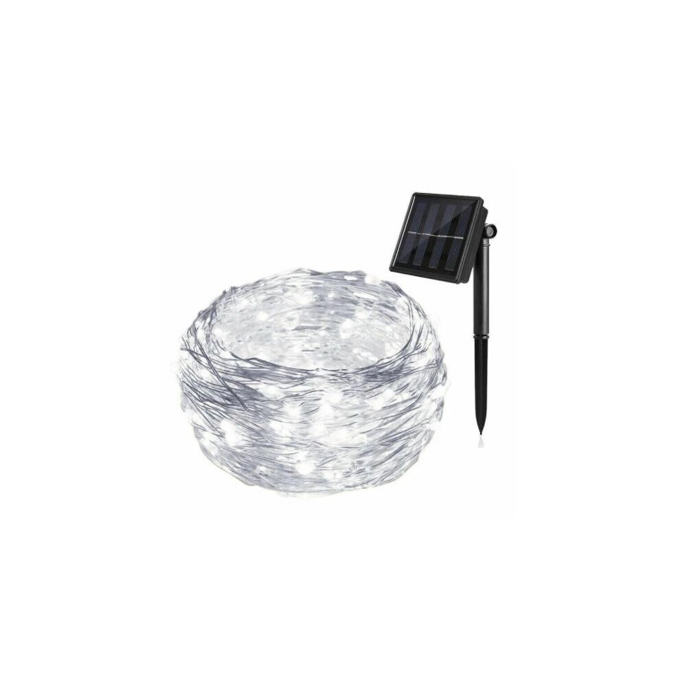 Ranpo 10M Outdoor Led Solar Fairy Lights Christmas Lights White