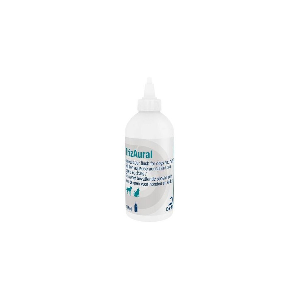 TrizAural Antibacterial Ear Cleanser Solution for Dogs and Cats