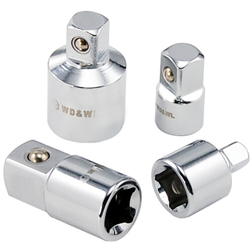 DIGIFLEX 4pc Socket Ratchet Tool Converter Reducers Adaptors 1/2" 3/8" 1/4" Set