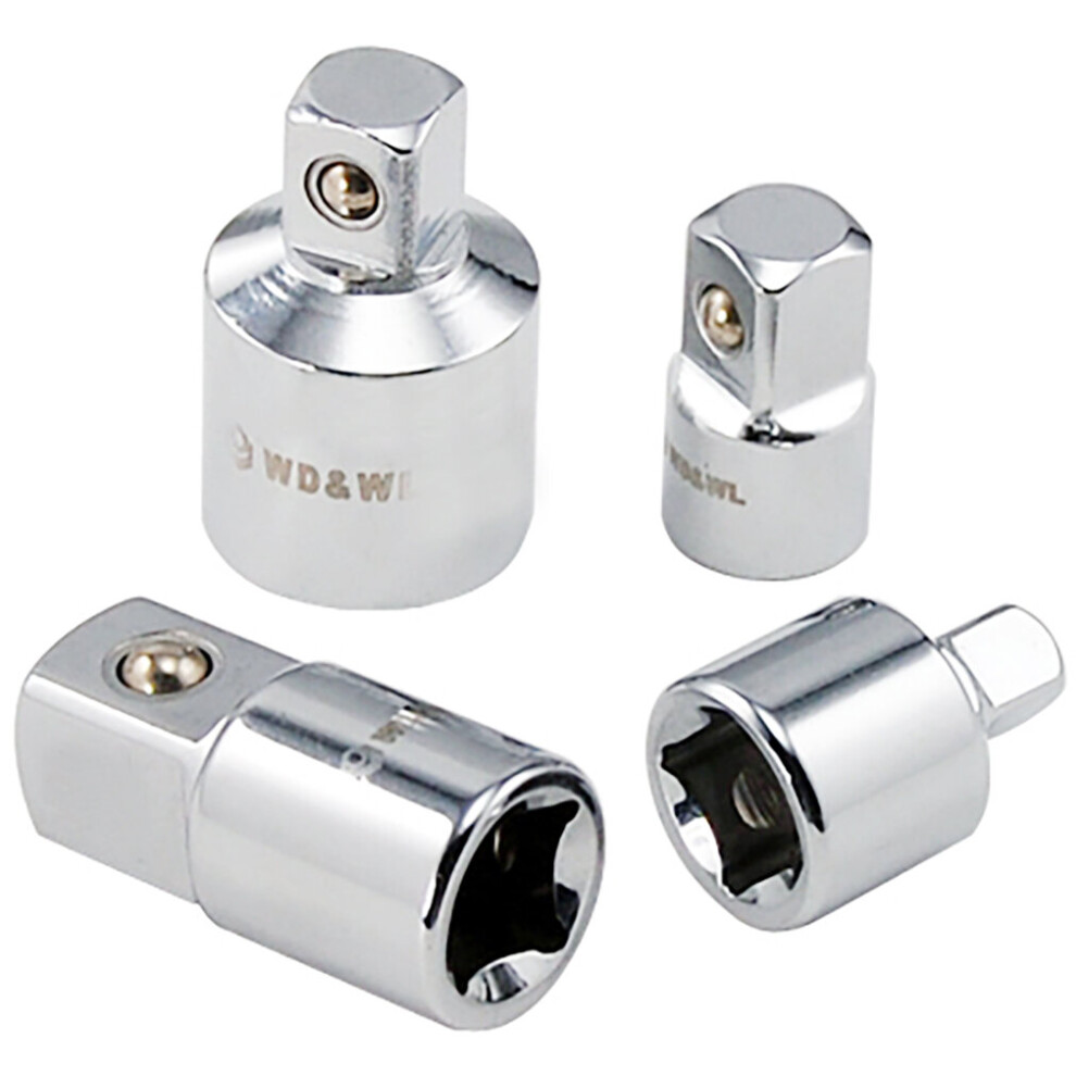 Digiflex 4Pc Socket Ratchet Tool Converter Reducers Adaptors 1/2" 3/8" 1/4" Set 5060281001269