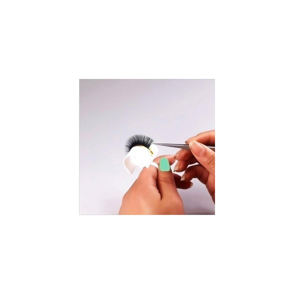 Watanablemarket 4Pcs Adhesive Eyelash Pallet Holder Set Disposable Glue Holder Ring Pallet For Eyelash Extension Tattoo Pigment