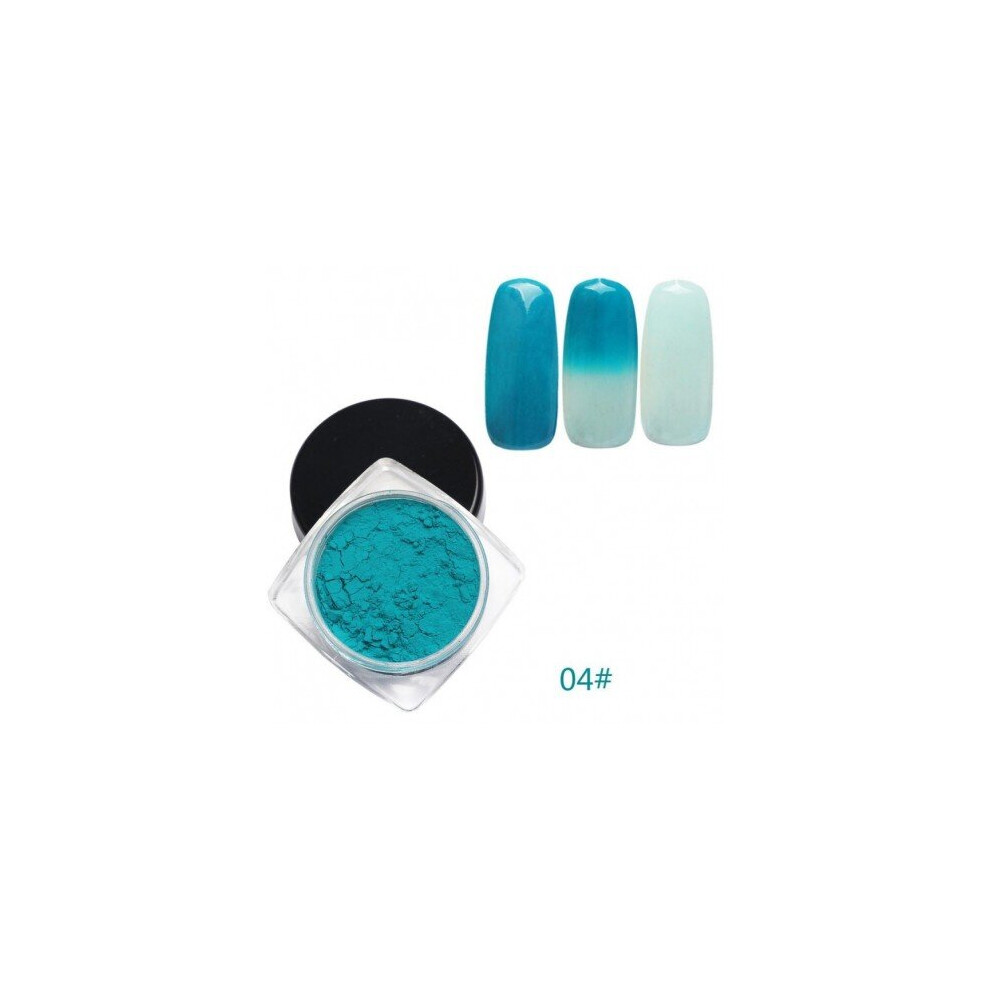 Watanablemarket New Women's Fashion 12 Colors Thermochromic Thermal Change Temperature Powder Dust Gradient Nail Art