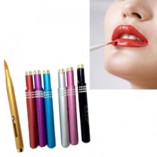 Women's Fashion 1 PCS Pinceis De Maquiagem Foundation Makeup Brushes Aluminum Portable Flexible Lip Brush Tool Random Color