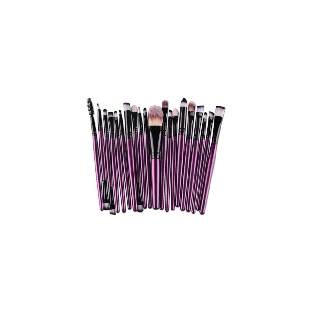 Watanablemarket 15/20Pcs/Sets 2017 Eye Shadow Foundation Eyebrow Lip Brush Makeup Brushes Tools Maquiagem