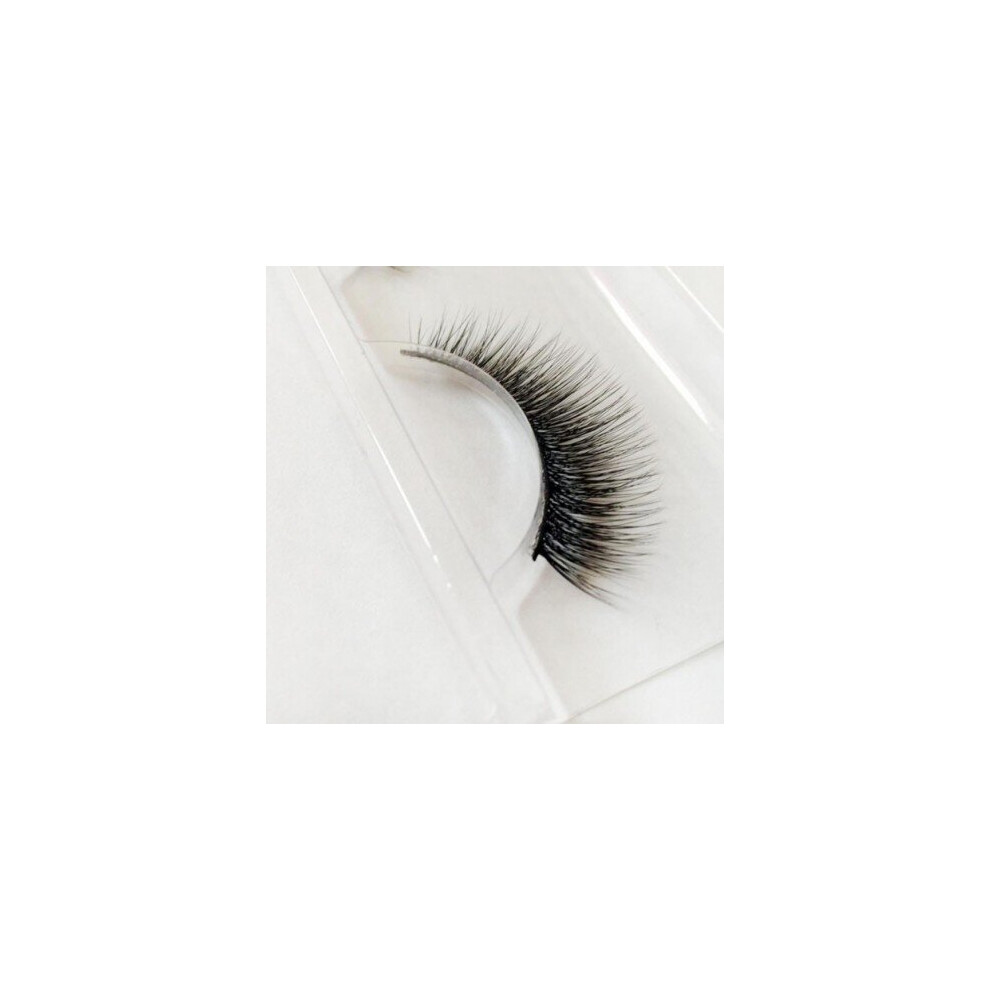 Watanablemarket Black Dazzling Girl Store 1Pairs Long False Eyelashes Makeup Natural Fake Thick Eye Lashes