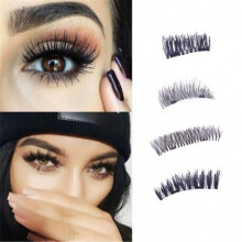 New Easy to Wear 3D Magnetic Eyelash False Eyelashes Double Magnet Full Strip Magnetic Lashes Soft Hair Reusable Fake Eye Lashes