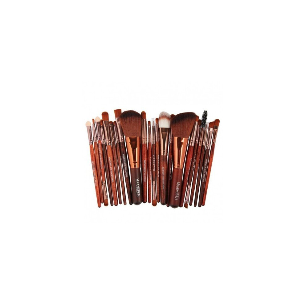 Watanablemarket 22 Pcs Pro Makeup Brush Set Powder Foundation Eyeshadow Eyeliner Lip Cosmetic Brush Kit Beauty Tools