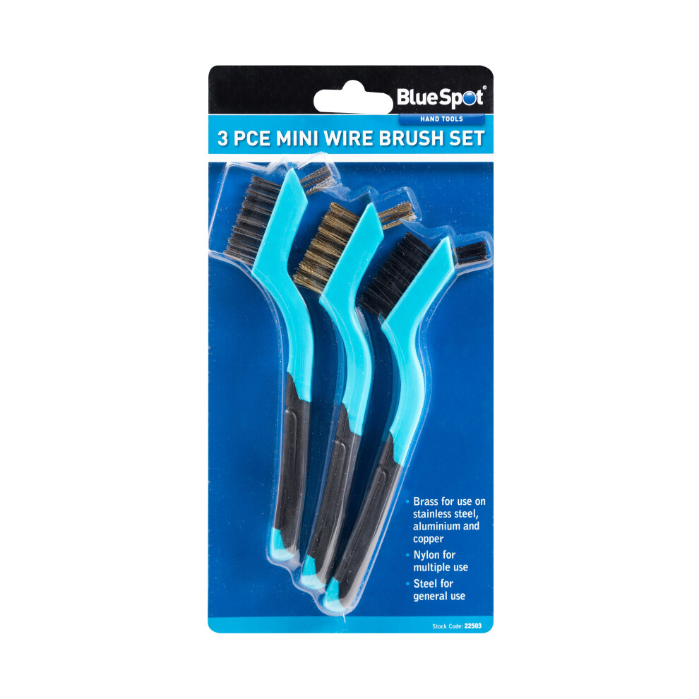 BlueSpot 3 PCE Mini Wire Brush Set