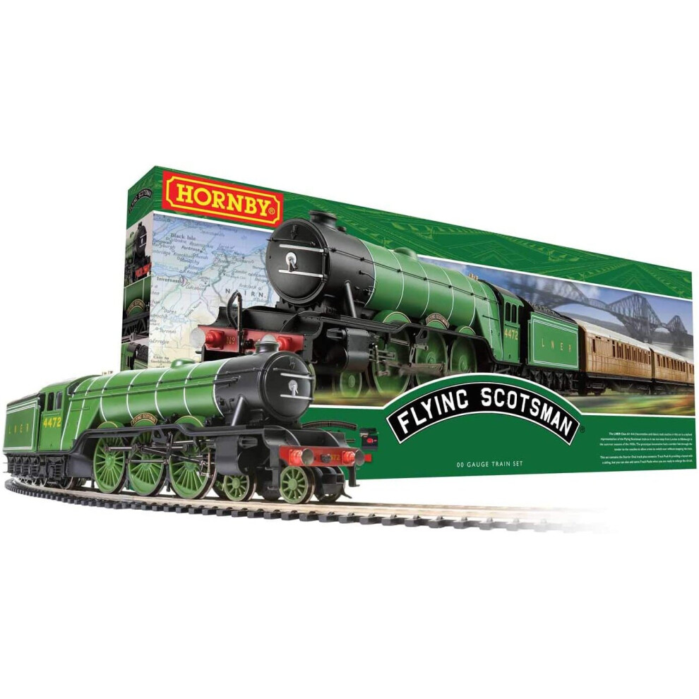 Hornby Flying Scotsman Train Set - Black