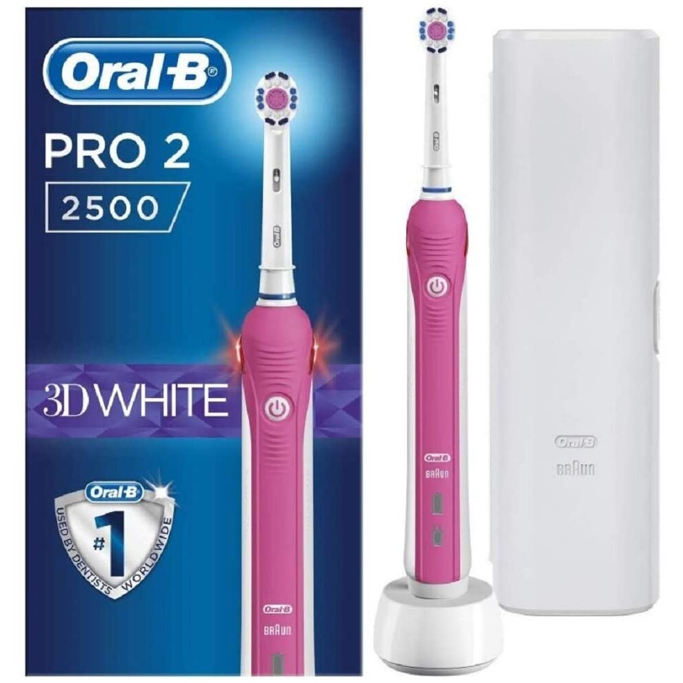 Oral-B Pro 2 2500W 3D White Electric Rechargeable Toothbrush