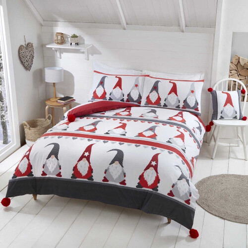 (Single) Festive Gonks Duvet Set