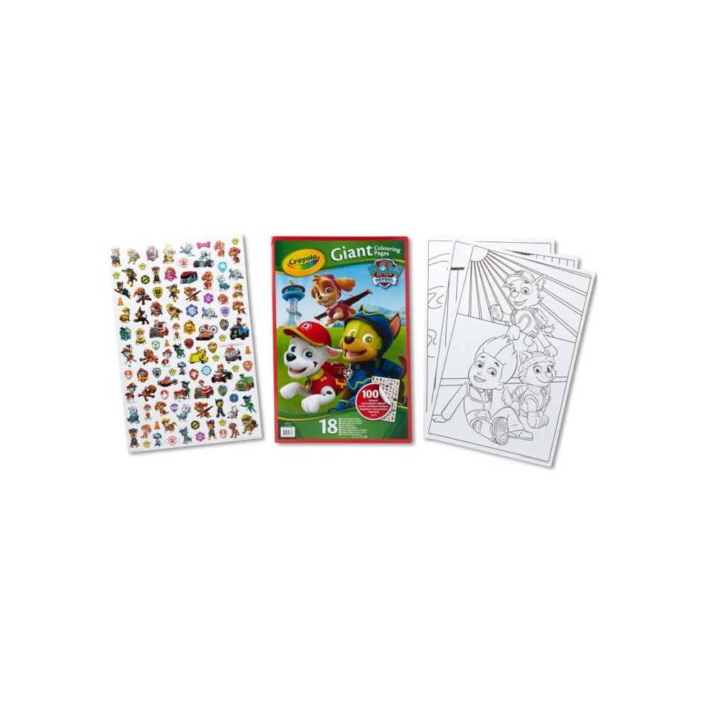 PAW PATROL GIANT COLORING PAGES SET CRAYOLA GIANT COLOR BOOKS on OnBuy