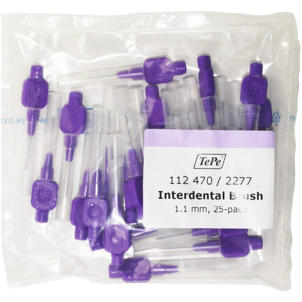 Tepe Interdental Brush 1.1Mm 25 Pack Purple