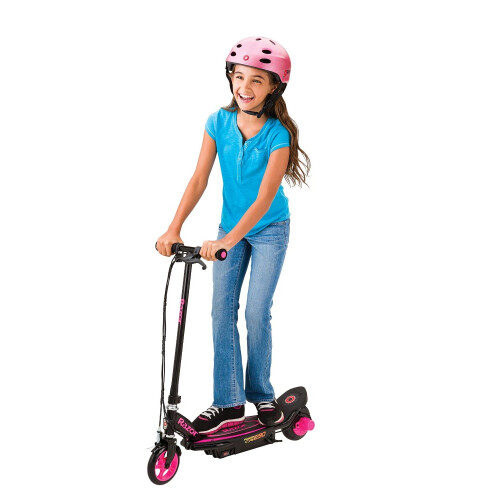 Razor Razor Power Core E90 Electric Scooter Pink Max Speed of 10 MPH Push Button Throttle Ages 8 Years + 1
