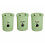 Set Of 3 Tea Coffee Sugar Jars Storage Canisters Kitchen Container 3