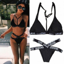 2016 Sexy Women Trendy Fancy Charming Fashion Bra set Set Bandage Push Up Swimwear Swimsuit Bathing Beachwear