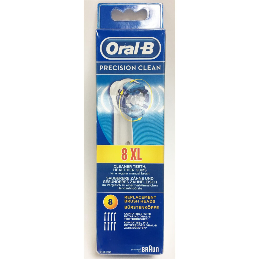 Oral-B Precision Clean Replacement Toothbrush Heads 8 Pack