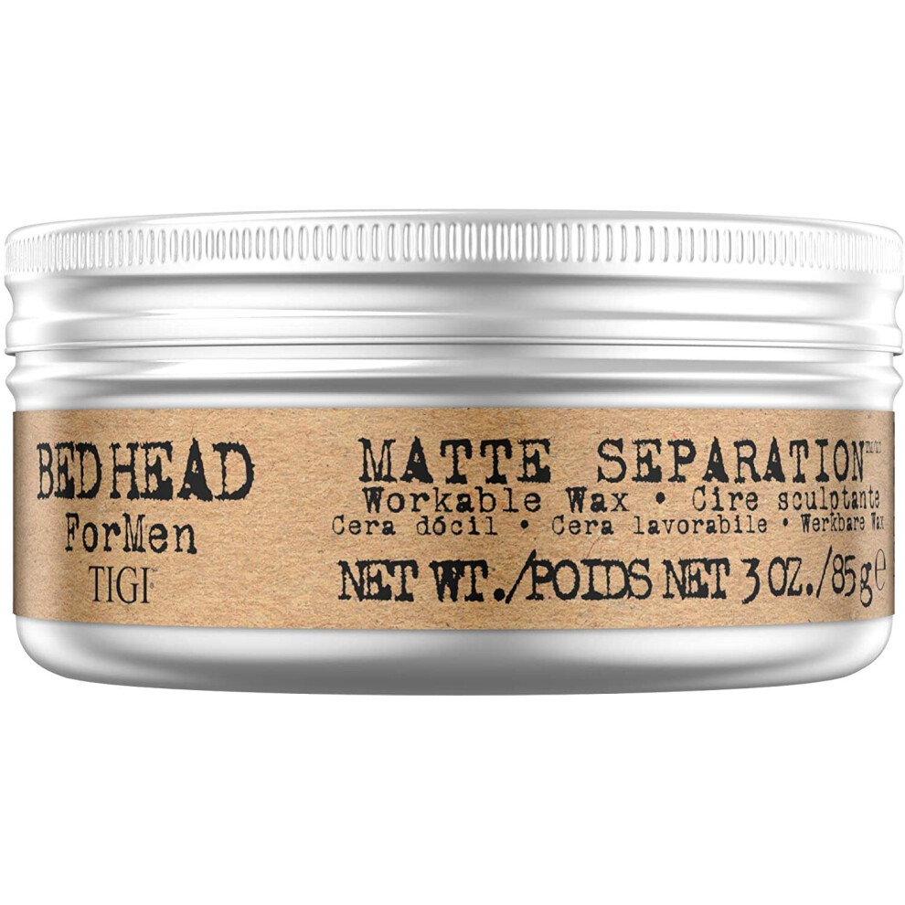 Bed Head for Men By Tigi Matte Separation Hair Wax, 85g