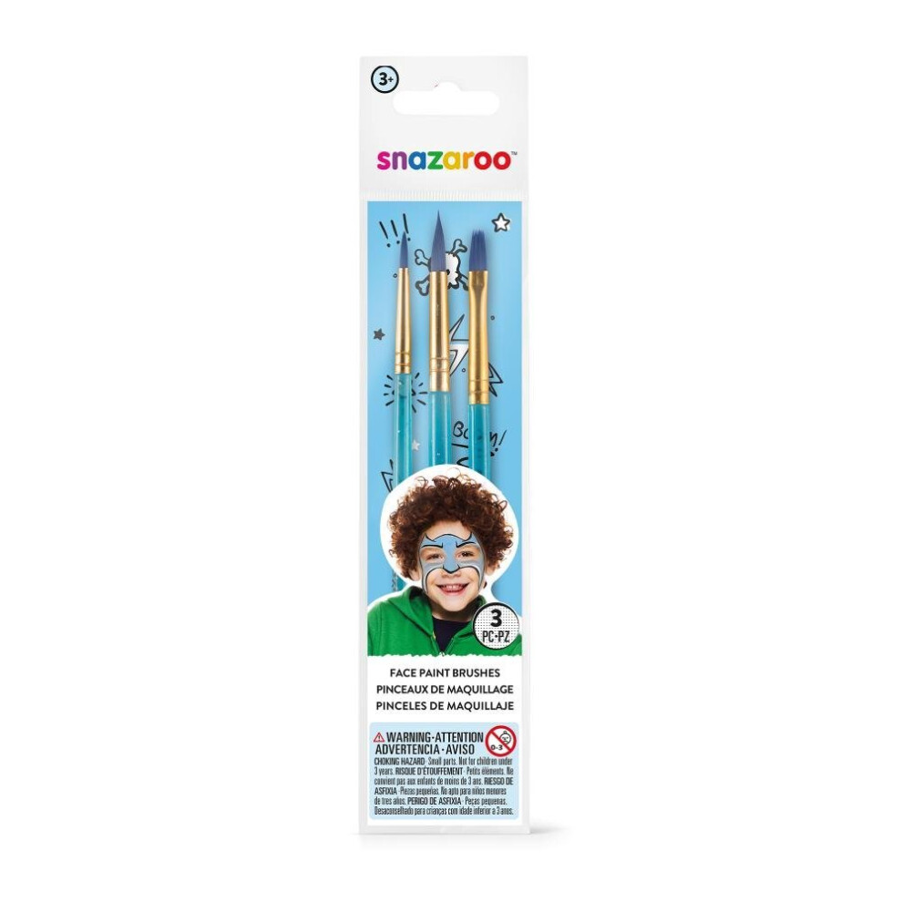 153 Unisex Blue,Multicoloured Snazaroo Face Painting Brush Starter Set - Blue