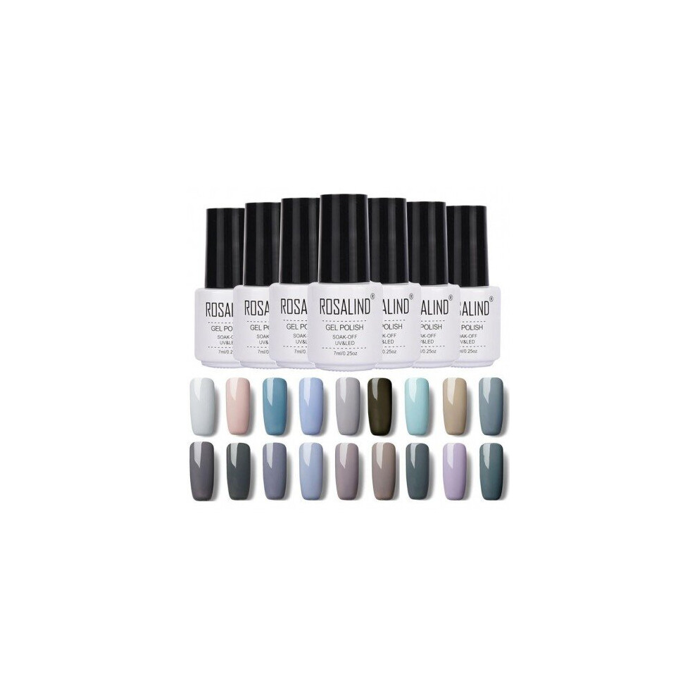 Watanablemarket Grey Rosalind Classic Color Series Brand Uv Gel Nailpolish Soak Off Long Lasting Led Lamp Nails Varnish Gel Nail Art