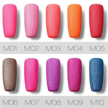 Roslind 1 Pcs 10 colors 10 ml Colorful Matte Series Nail Gel Polish Long Last Protracted Light Therapy Glue Nail Polish TSLM1