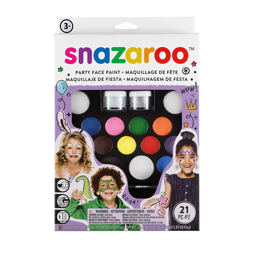 Ultimate Party Pack Party Snazaroo Face Paint & Makeup Kit