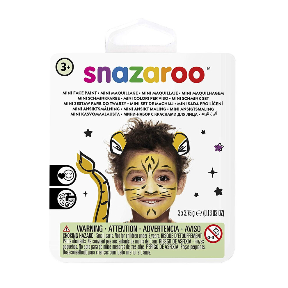 153 Unisex Multicoloured Snazaroo Mini Face Painting Kit - Tiger