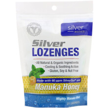 American Biotech Labs, Silver Biotics, Mighty Manuka Munt, 21 Lozenges, 3 oz (85 g)