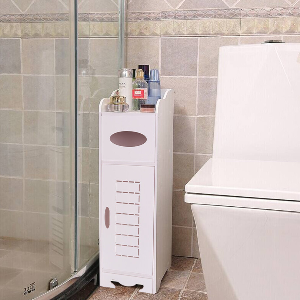 Modern Wooden Bathroom Cabinet Shelf Cupboard Bedside Storage Unit