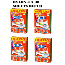 Dylon Colour Catcher Complete Action Laundry Sheets –4 x 40 sheets
