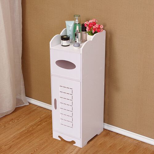 Modern Wooden Bathroom Cabinet Shelf Cupboard Bedside Storage Unit 2