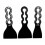 Harris Harris 3pc Plastic Filling Knife Scraper Set | Flexible Spreading Putty poly filler Tool 1