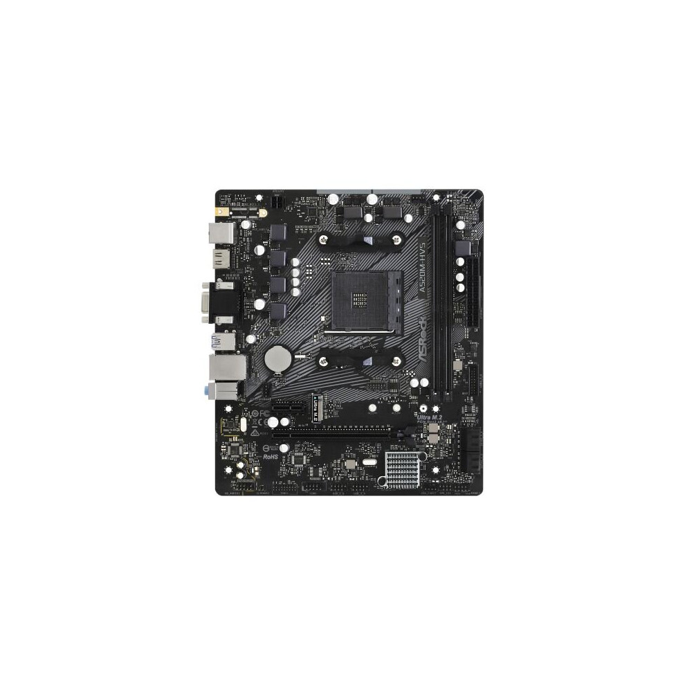 Asrock A520m-Hvs Amd A520 Am4 Micro Atx 2 Ddr4 Vga Hdmi M.2 A520m-Hvs