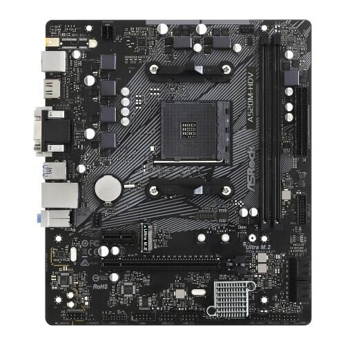 Asrock ASROCK A520M-HDV Moederbord - Micro ATX - Socket AM4 - DDR4 SDRAM - M.2 aansluiting