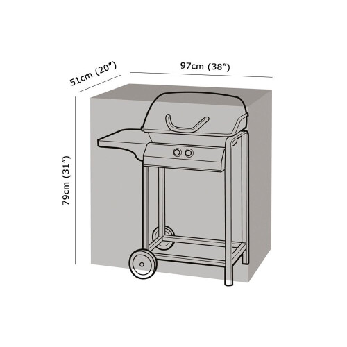 Small Classic BBQ Cover - Super Tough Polyethylene 1
