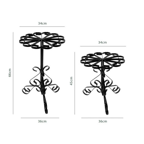 (Low (45cm Tall)) Plant Pot Stand / Garden Side Table - High 2