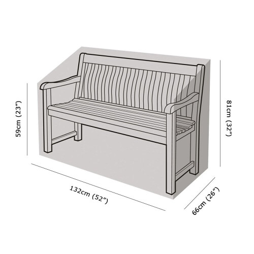 2 Seater Bench Cover - Premium Polyester 1