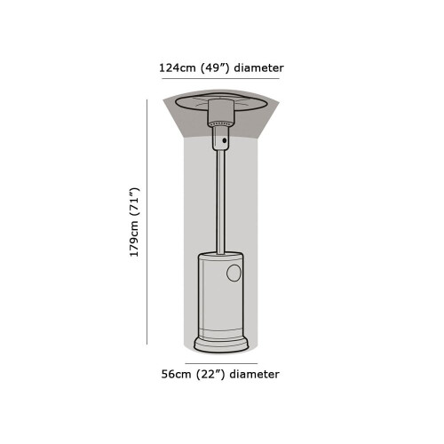 Patio Heater Cover - Super Tough Polyethylene 1