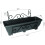 (Terracota) Scrolled Balcony/Fence Holder with Trough 3