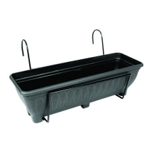(Charcoal) Balcony/Fence Holder with Trough
