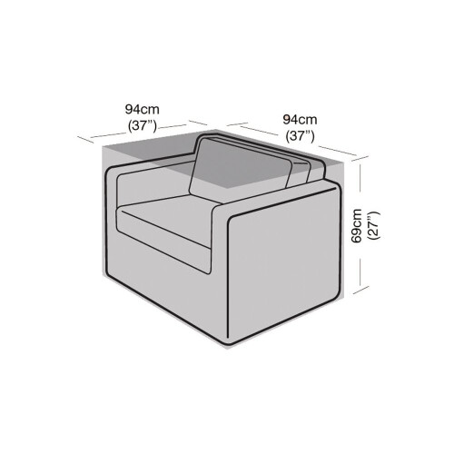 Large Armchair Cover - Super Tough Polyethylene 1
