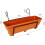(Terracotta) Balcony/Fence Holder with Trough 5