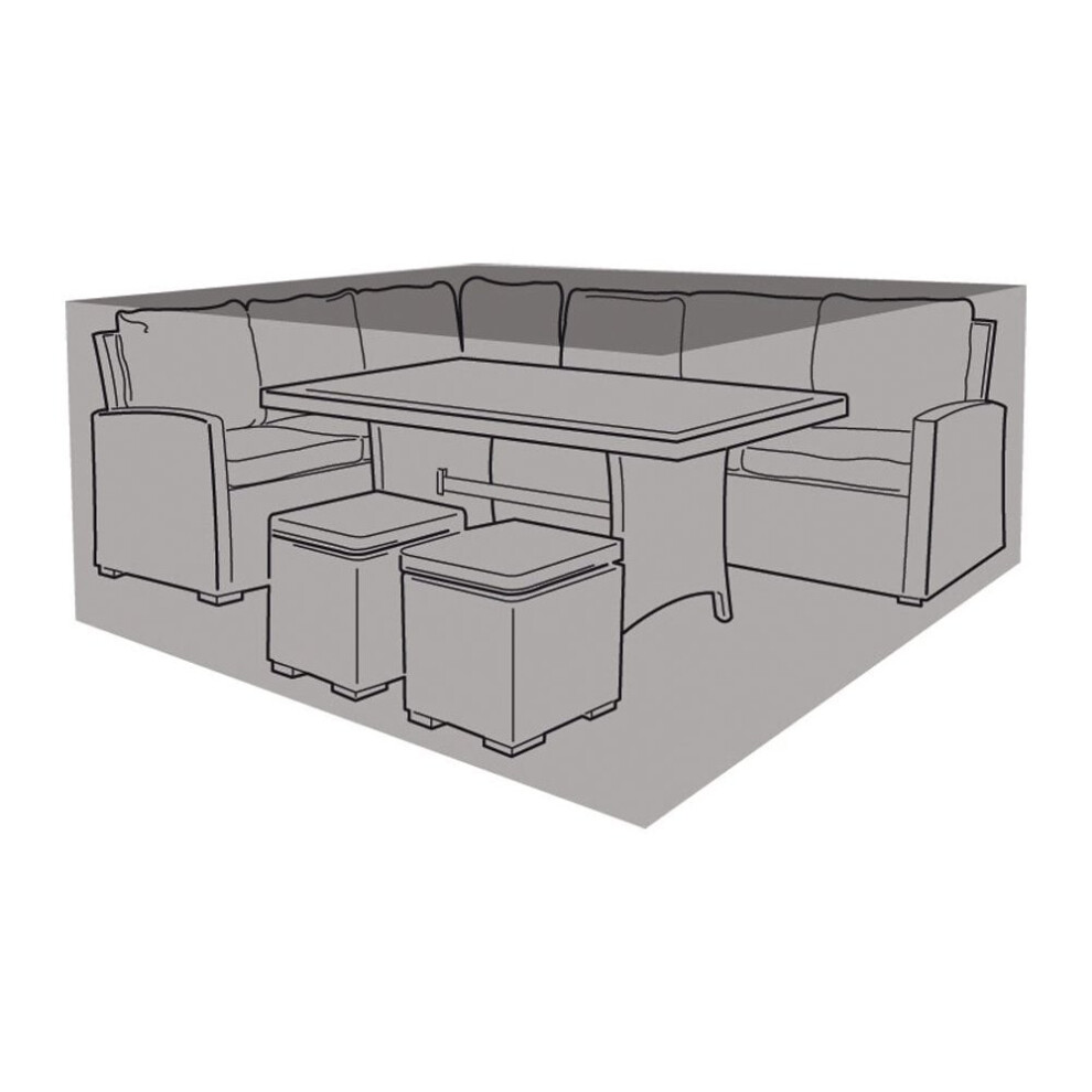 Garland W1641: Large Square Casual Dining Set Cover - Premium (300X300x71 Cm), Uv-Treated, Waterproof, Drawstring, 2 Materials