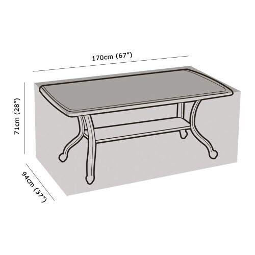 6 Seater Rectangular Table Cover - Super Tough Polyethylene 1