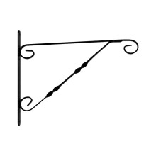 (12" Bracket) Twisted Design Hanging Basket Bracket - 12" Bracket