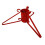 (Red) Christmas Tree Stand - Standard - Red - 3" 2